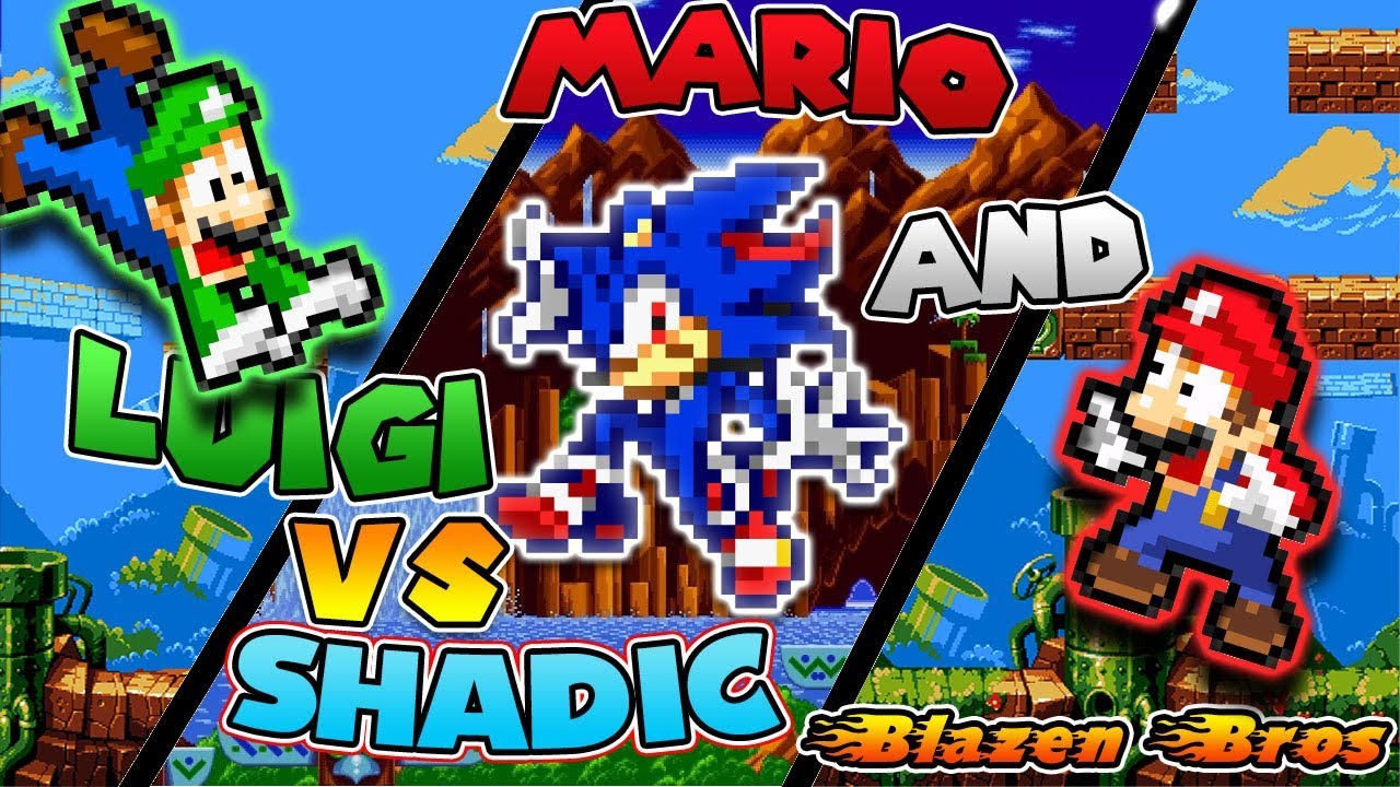 Mario and Luigi VS Shadic | Blazen Bros [Sprite Animation]