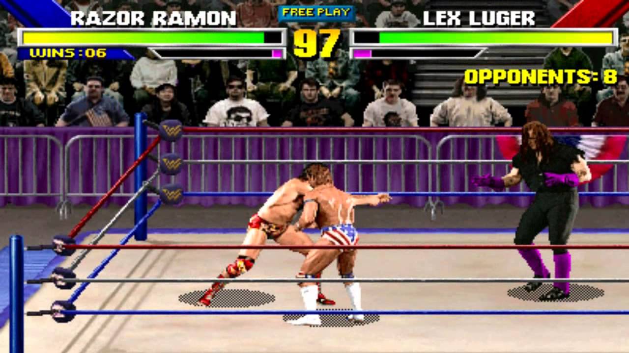 WWF Wrestlemania:The Arcade Game (Razor Ramon) Gameplay