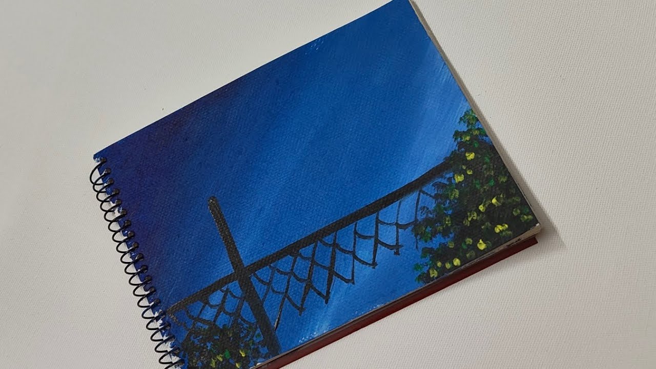 Beginner friendly blue sky painting 💙
