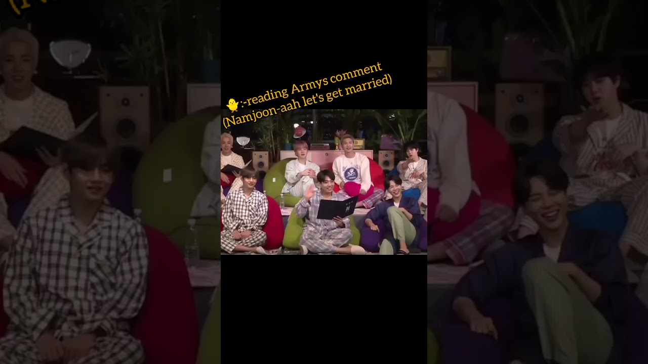 ARMY:Namjoon-aah let's get married.RM:- okay 🐨 #zoomMeetingWithArmy