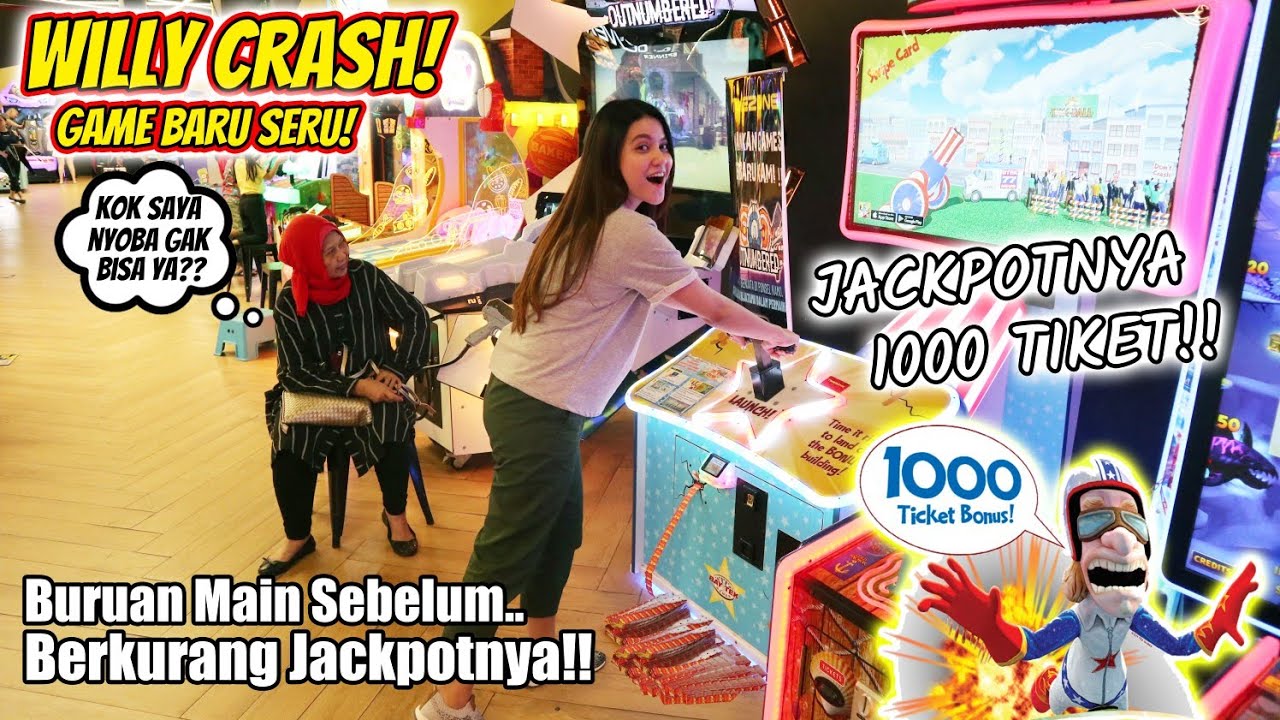 JACKPOT GOKIL DARI GAME WILLY CRASH!! 1000 TIKET SEKALI JACKPOT!! BURUAN COBAIN!!