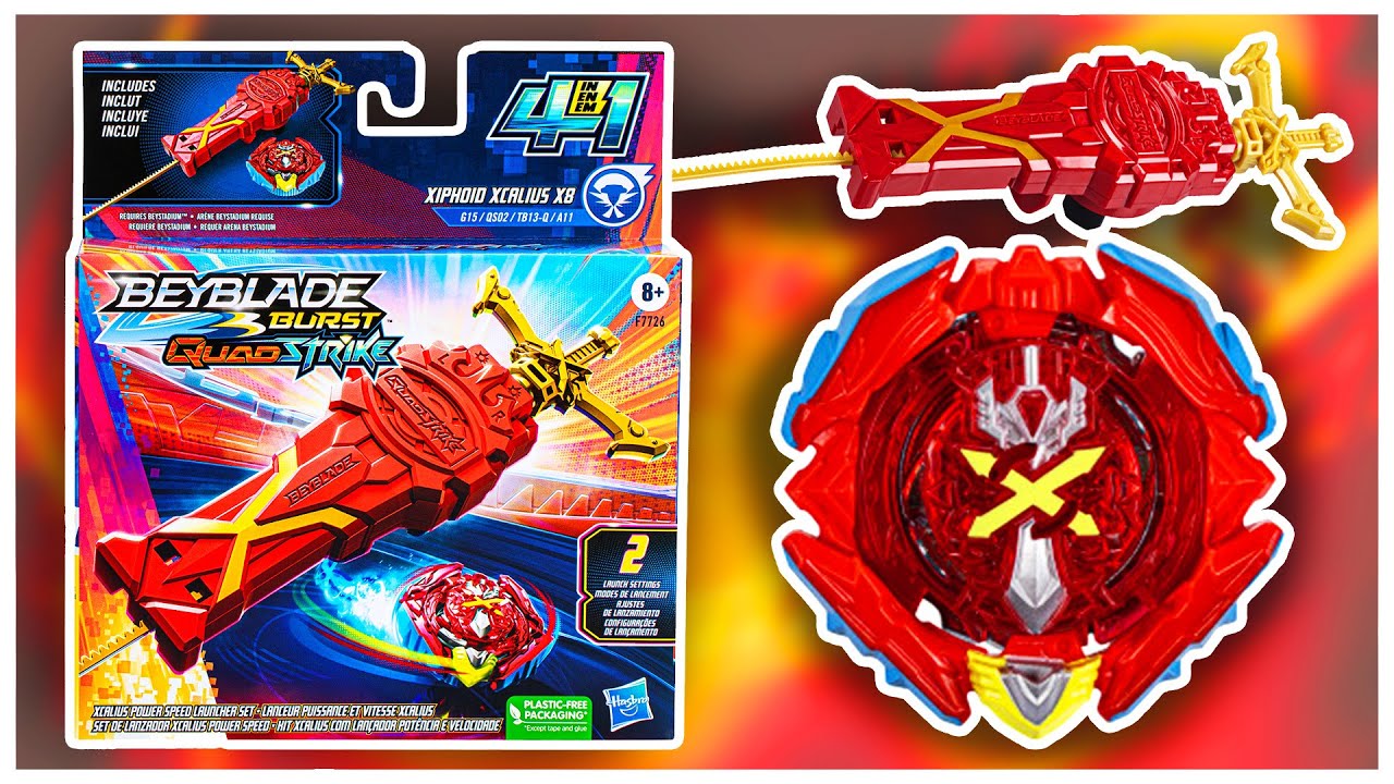 XANDER IS BACK! NEW Xiphoid Xcalius X8 POWER SPEED SET Beyblade Burst QuadStrike REVIEW Season 7