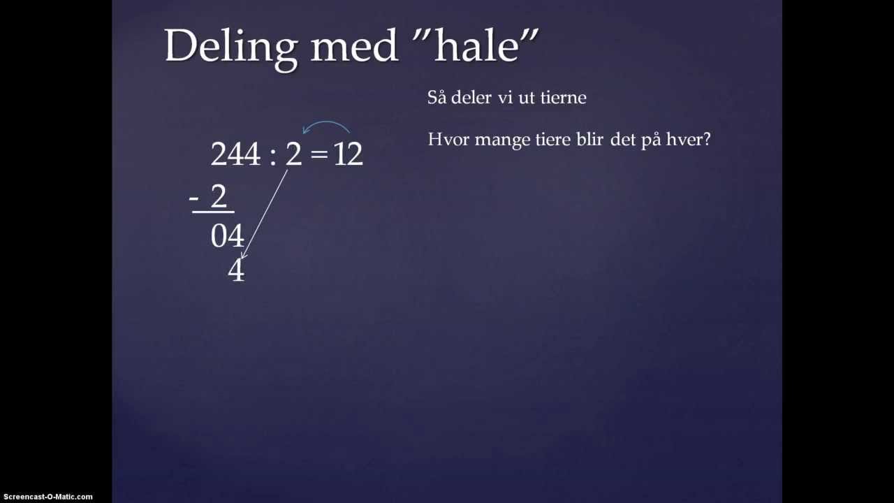 Deling med hale