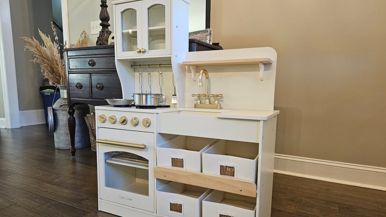 Tiny Land Wooden Play Kitchen Assembly 🛠️🍳 | Step-by-Step Setup (Worth It?!)