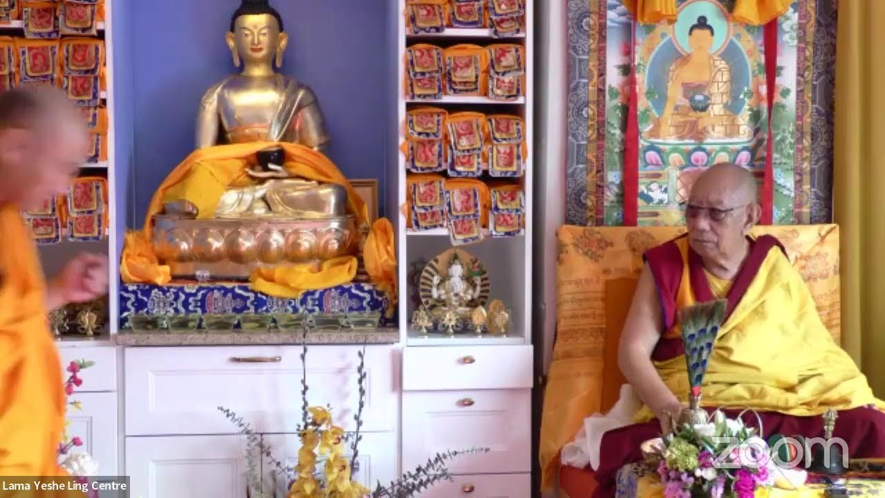 Statue Consecration and Mantra Transmission with Khensur Rinpoche Jetsun Lobsang Delek