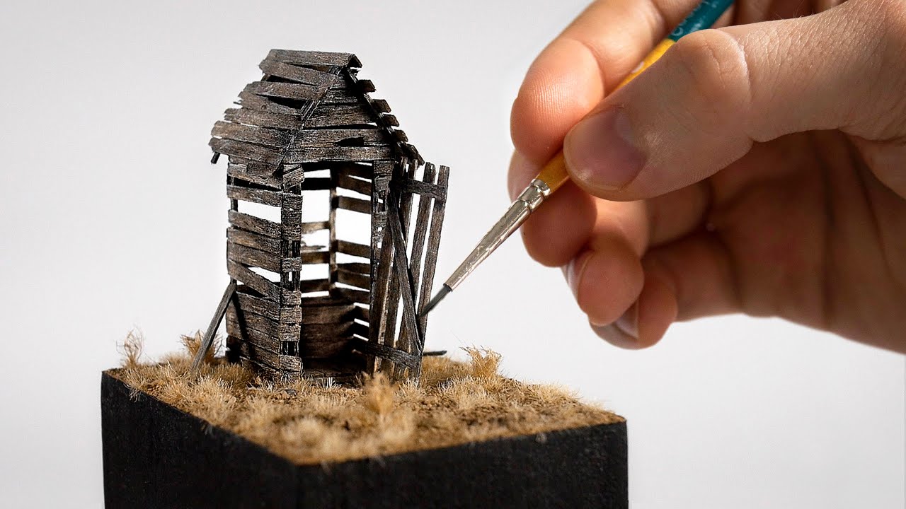 Derelict Desert Outhouse - 1/48 Diorama
