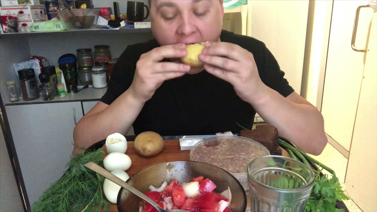 Холодец jelly 果凍 деревенский завтрак MUKBANG eating show