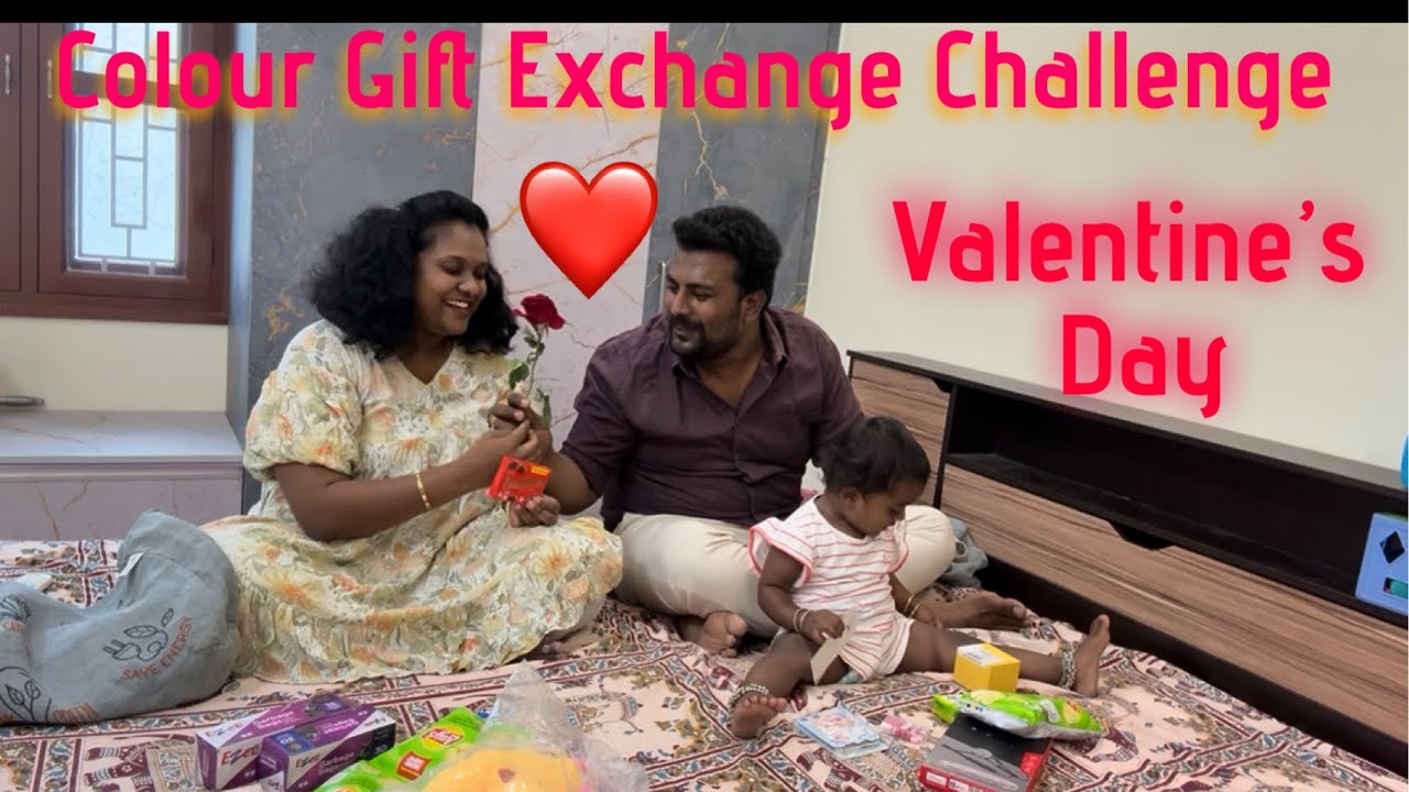Valentine’s Day Colour Gift Exchange Challenge 💝 | Surprise Gifts & Fun Moments