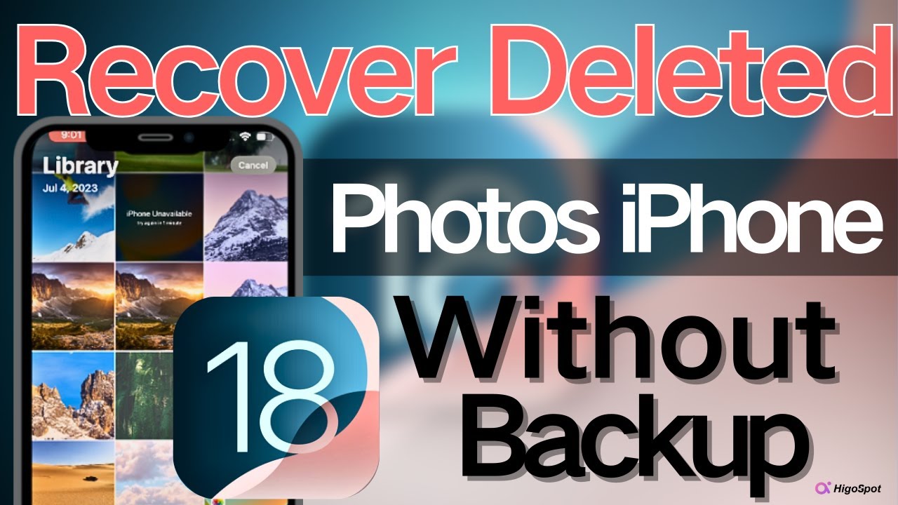 EASY: How to Recover Deleted Photos on iPhone without Backup| iOS 18 iPhone Photo Recovery No Backup