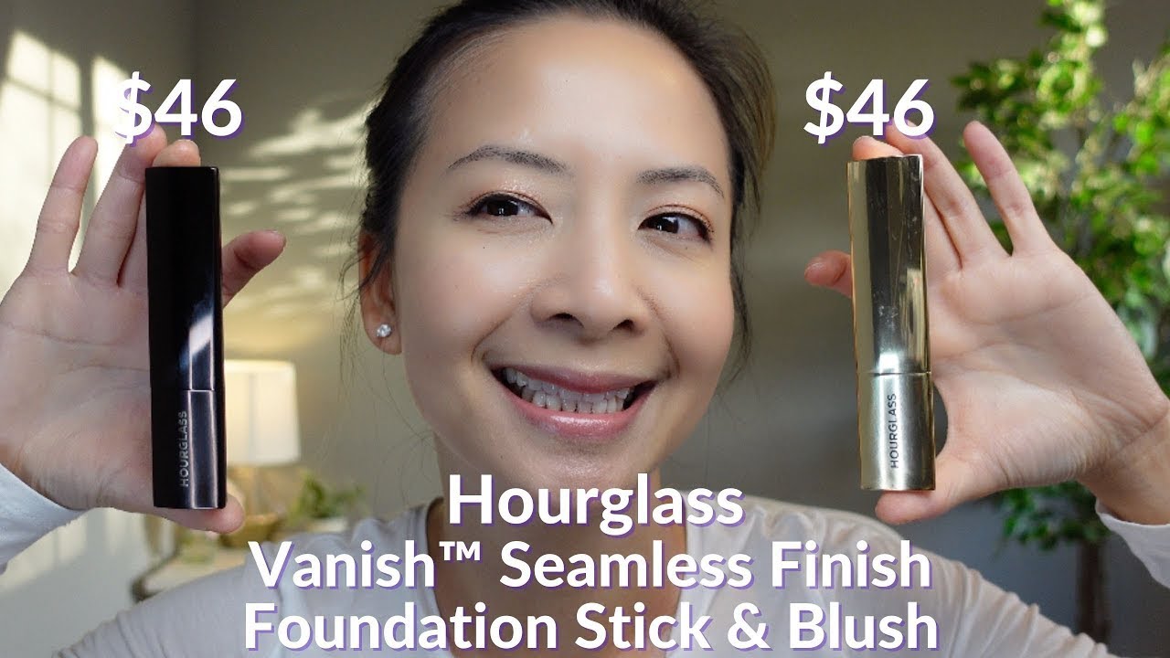 Hourglass Vanish Blush Stick & Hourglass Vanish Seamless Finish Foundation Stick Review #beauty