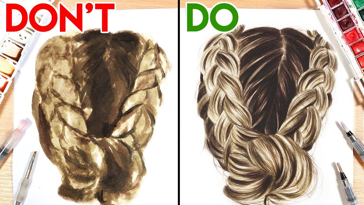 DO'S & DON'TS: How to Paint Hair with Watercolor