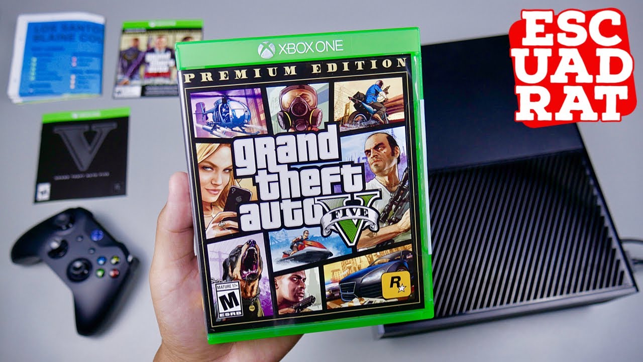 GTA 5 Premium Edition Россия, распаковка и геймплей Xbox One (карта Los Santos + GTA 5 Online) GTA V