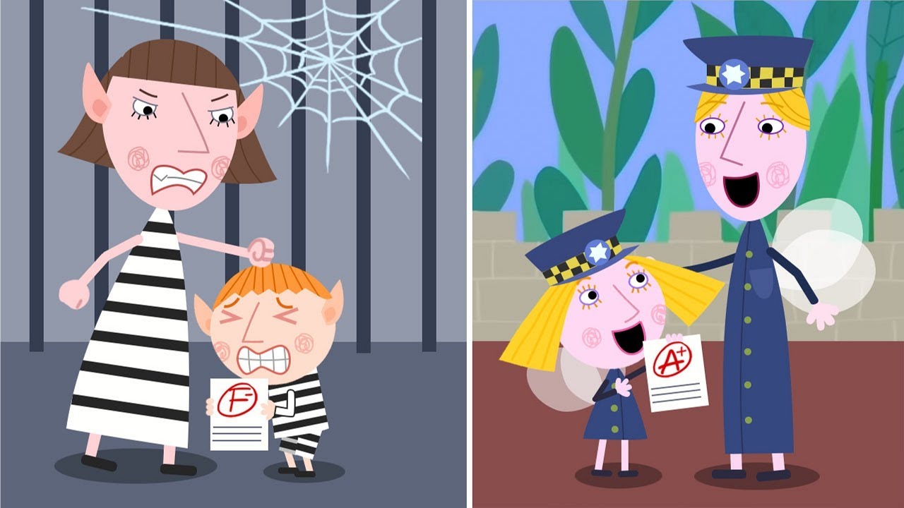 Holly Police Vs Ben Thief - Ben & Holly's Little Kingdom Funny Animation