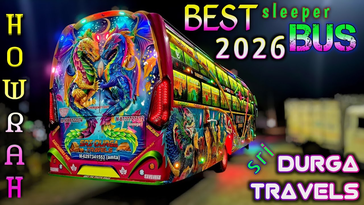 Sri Durga Luxury Sleeper Tourist Bus | Best Tourist bus in west bengal | car bus lover