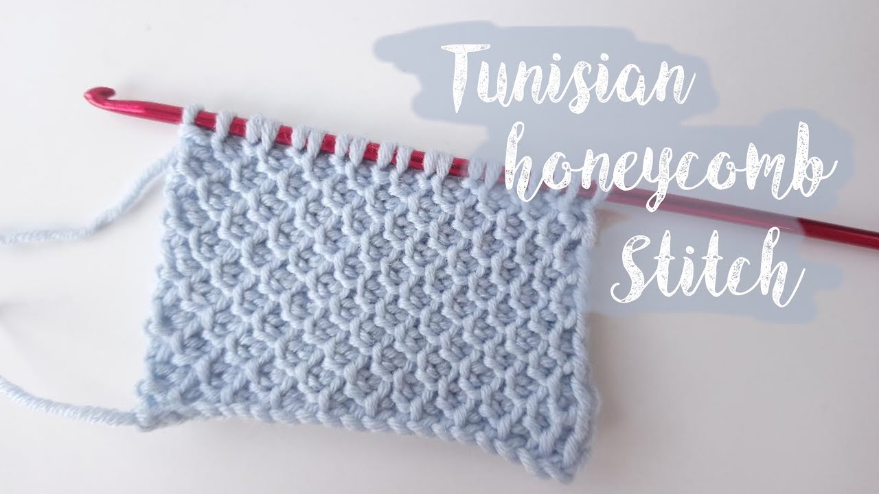 Tunisian Honeycomb Crochet Stitch