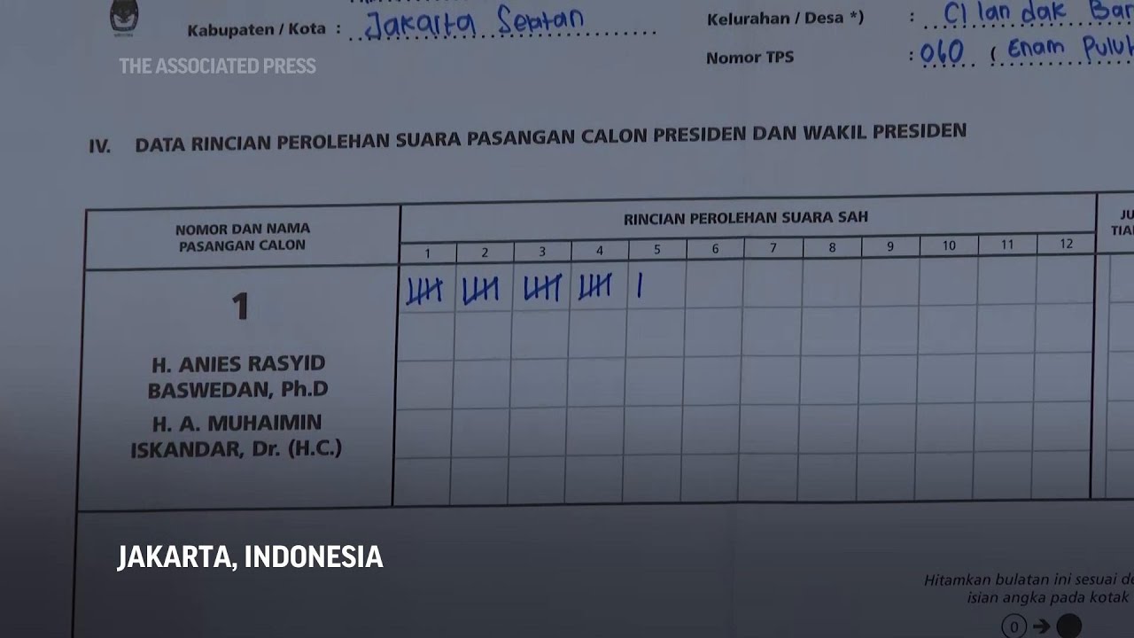 Counting begins after Indonesia votes for a new president