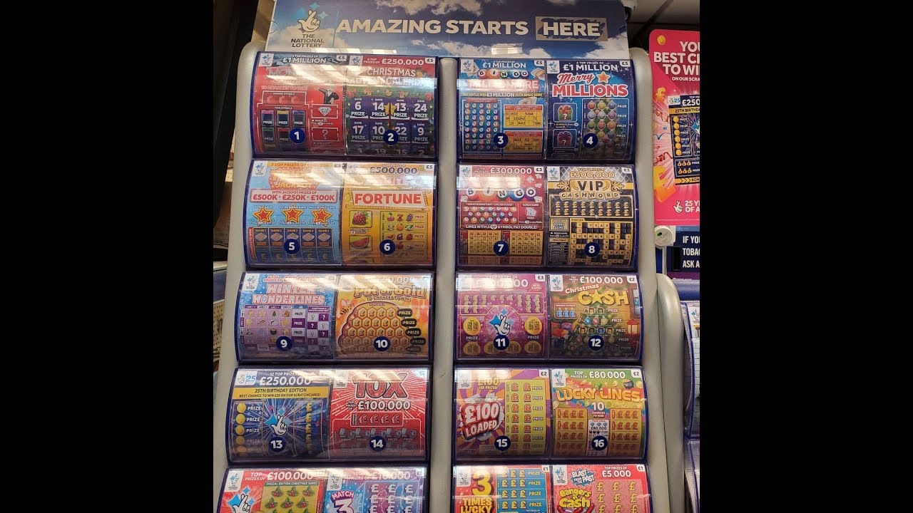 2 OF EACH SCRATCHCARDS FROM A 20 SLOT STAND