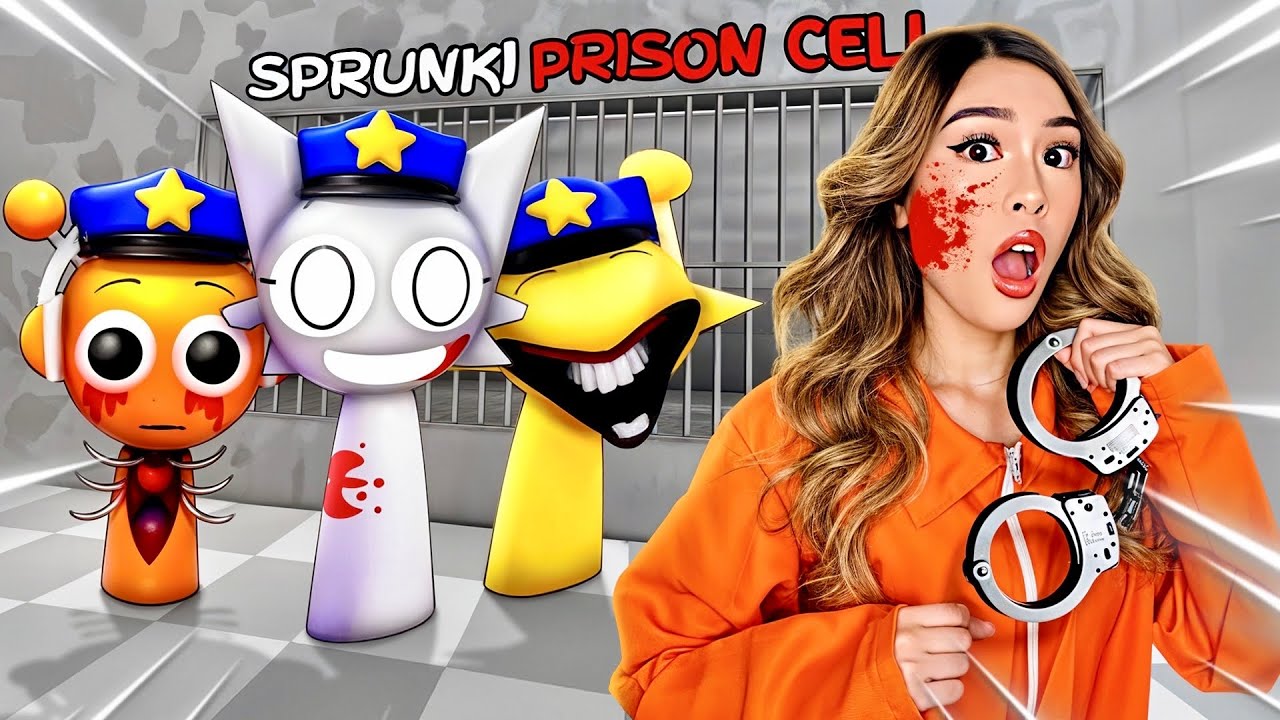 KAT ESCAPES SPRUNKI&rsquo;S FAMILY PRISON RUN IN ROBLOX (OBBY)