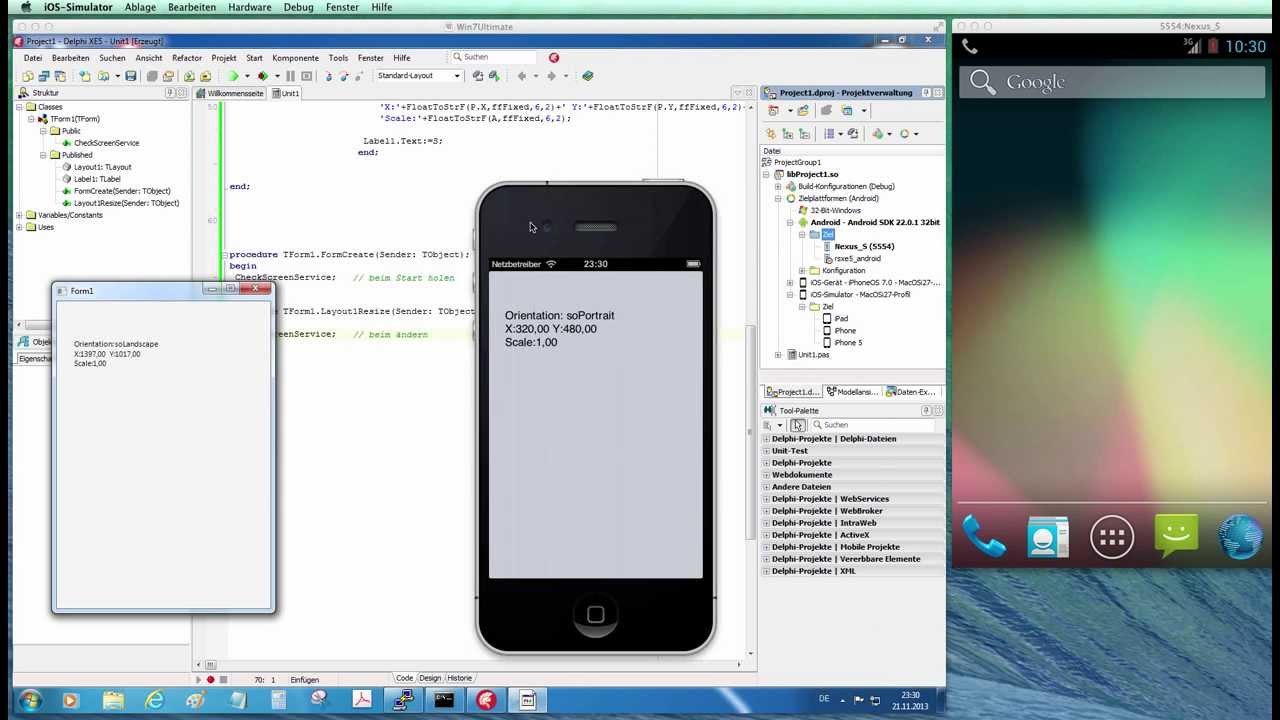 Tutorial: IFMXScreenService FireMonkey XE5 (Delphi XE5)