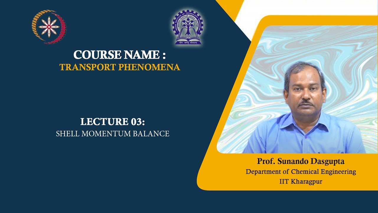 Lecture 03 : Shell Momentum Balance