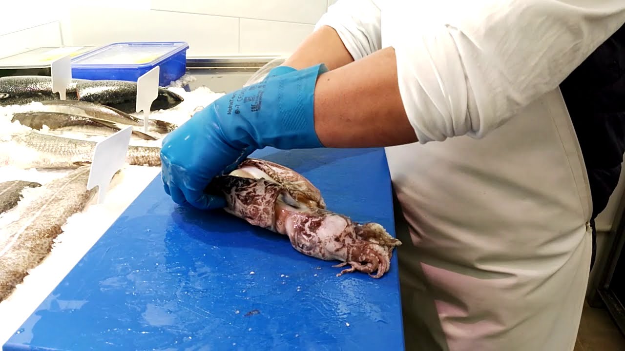 Como limpiar Sepia f&aacute;cil y r&aacute;pido!  How to clean Cuttlefish!!