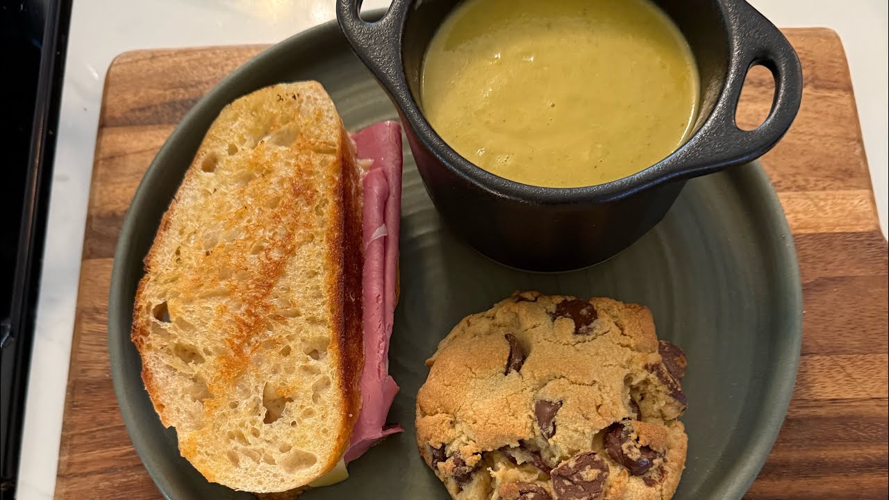 Butternut Squash Soup and Copycat Crumbl Cookie