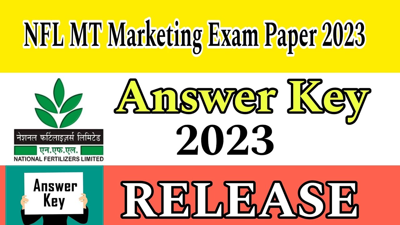 NFL Management Trainee Marketing Exam  Year Paper 2023 | NFL MT Marketing Exam Paper 2023