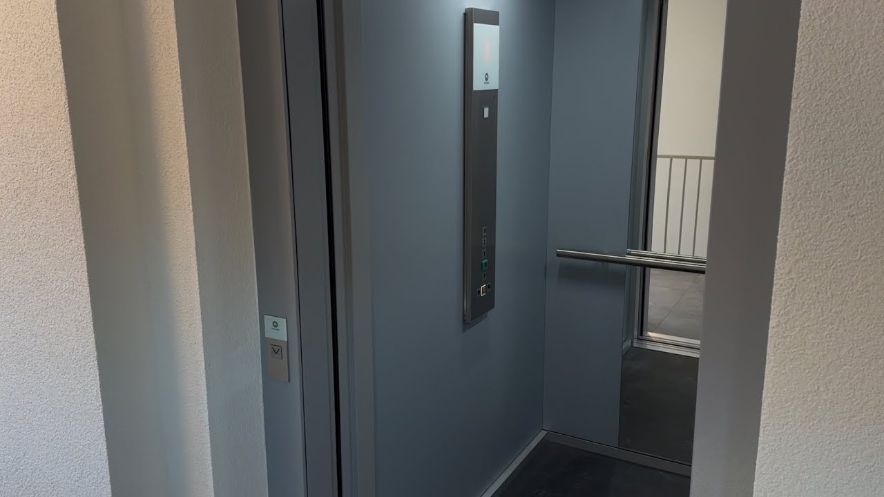 Brand new 2024 Schindler 3000 Elevator at residential building, Dettingen an der Erms, Germany
