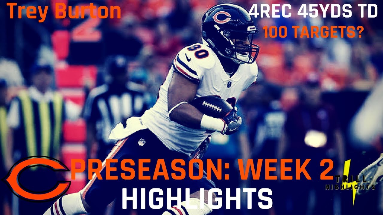 Trey Burton Preseason Week 2 Highlights | Target Monster 08.18.2018