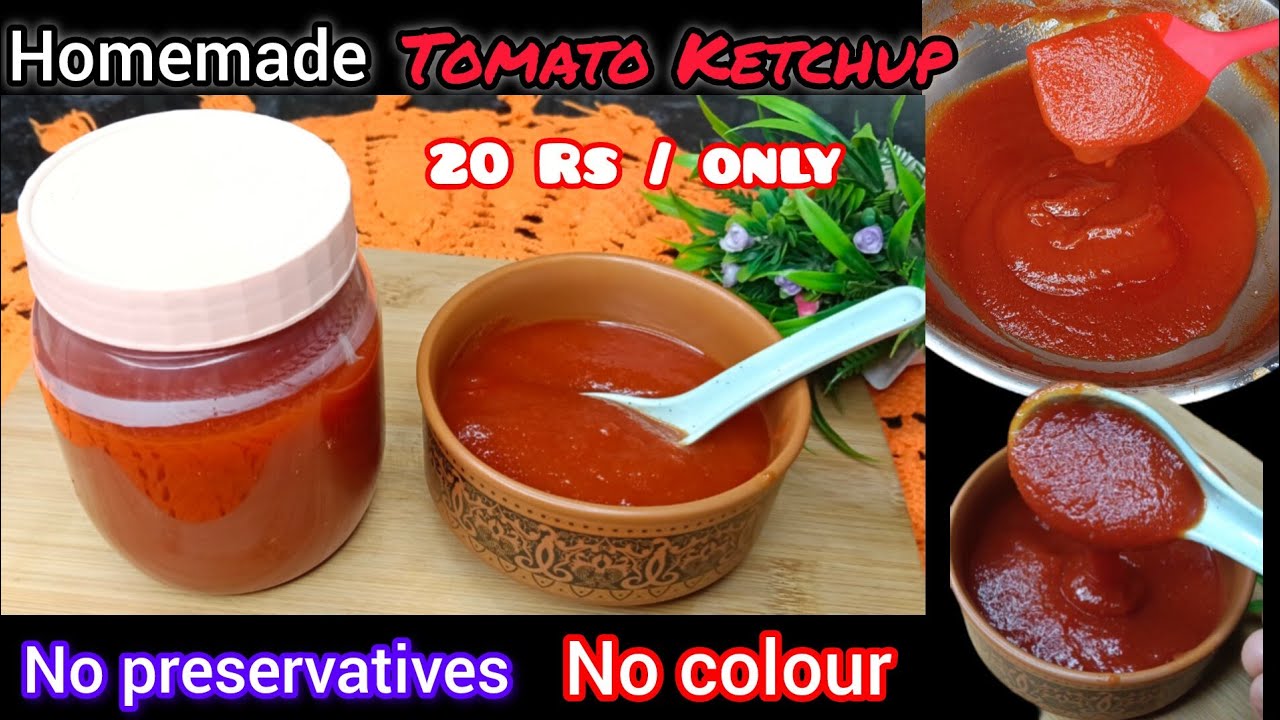 कोई बता नहीं पाएगा ये घर पे बनाया है | Homemade Tomato ketchup | Tomato ketchup Recipe 