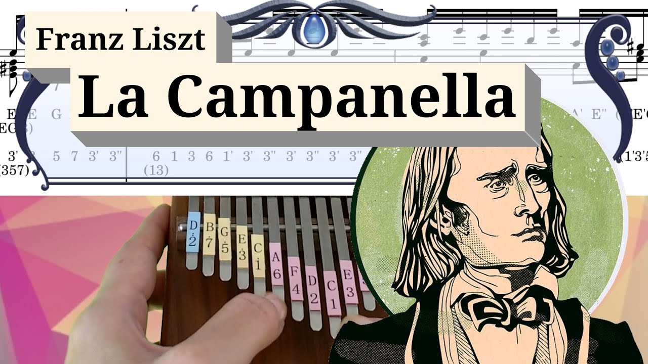 ラ・カンパネラ - リスト/ La Campanella - Liszt /カリンバ楽譜 Kalimba Tutorial