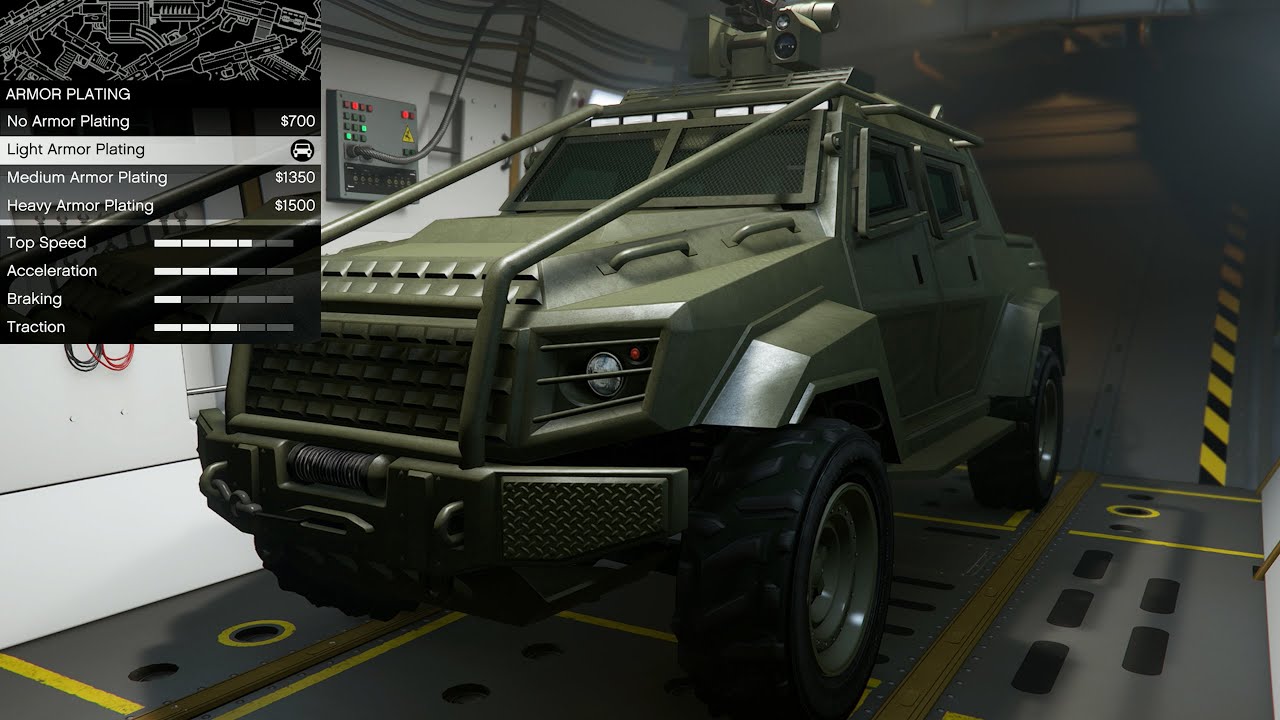 GTA 5 - Past DLC Vehicle Customization - HVY Insurgent Pickup Custom (Terradyne Gurkha)