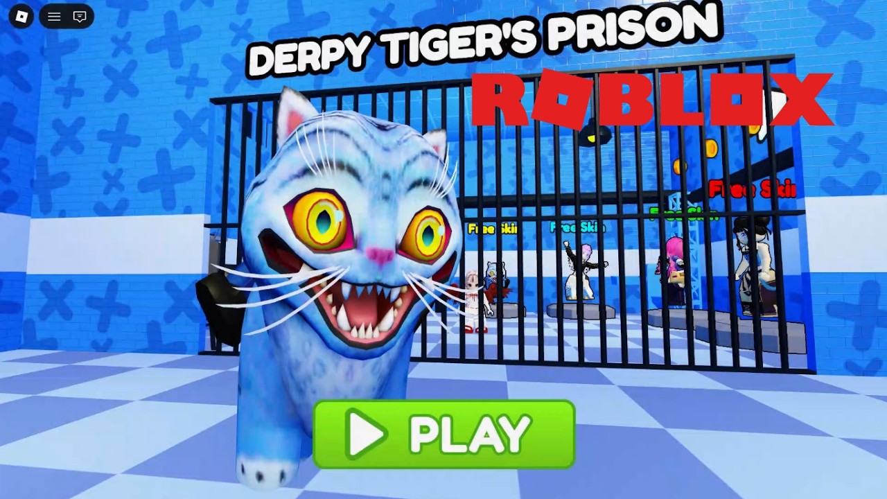Roblox Gameplay Walkthrough🧙‍♀️DERPY TIGER'S Prison Run (OBBY) #gamres #gameplay #roblox