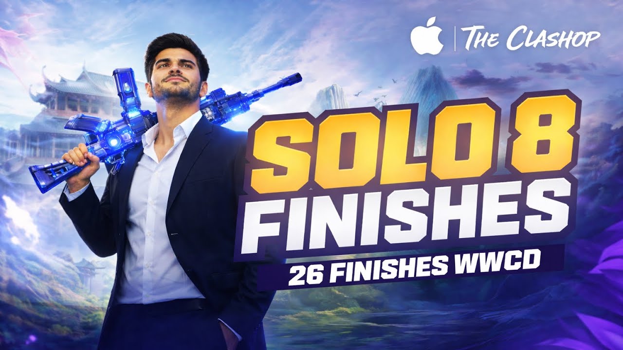 26 KILLS WWCD || SOLO 8 kills || NEW TEAM ??? || IGL POV || GODsxCLASHoP 🇮🇳🇮🇳