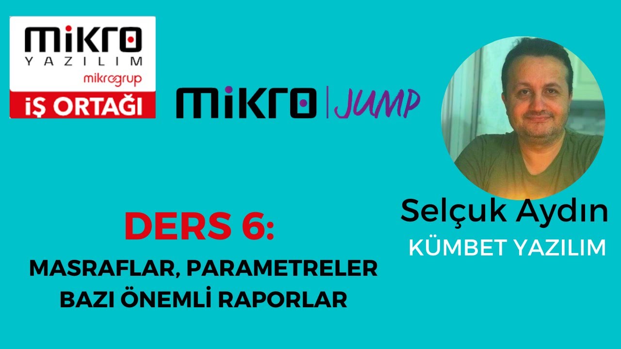 Mikro Yazılım Eğitimleri #Ders 6: Mikro Masraf İşlemleri