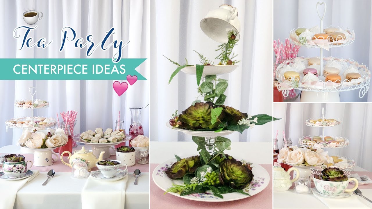 Bridal Shower Tea Party Centerpiece Ideas | BalsaCircle.com