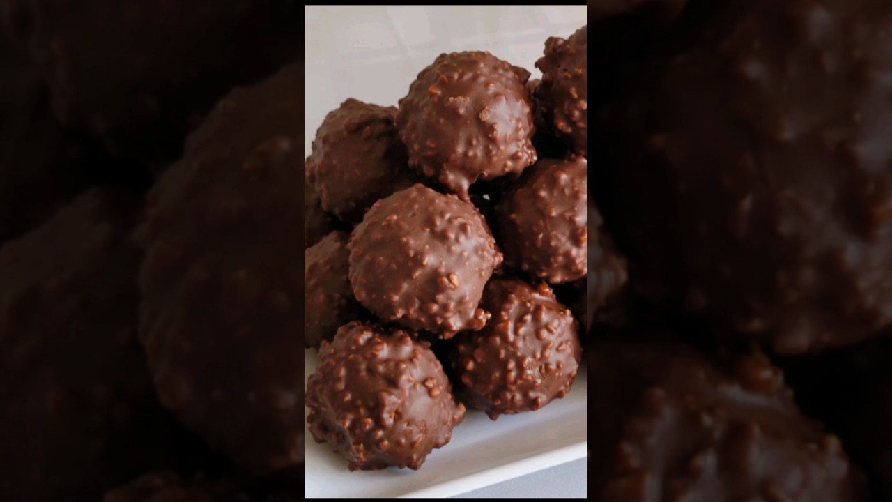 Easy Homemade Nutella Truffles! #shorts #nutella #hazelnuts #ferrerorocher