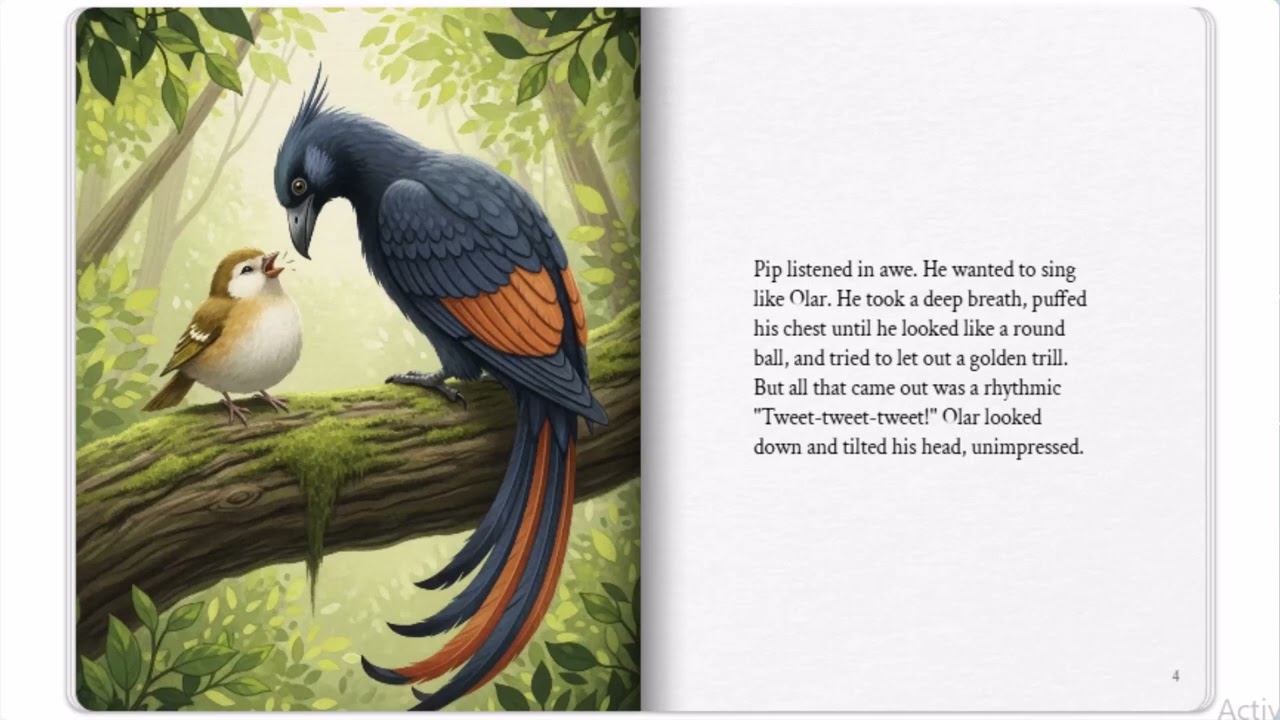 Singing Bird's Morning 🐦 | Bedtime Stories for Kids | English Learning | Stories for Toddlers