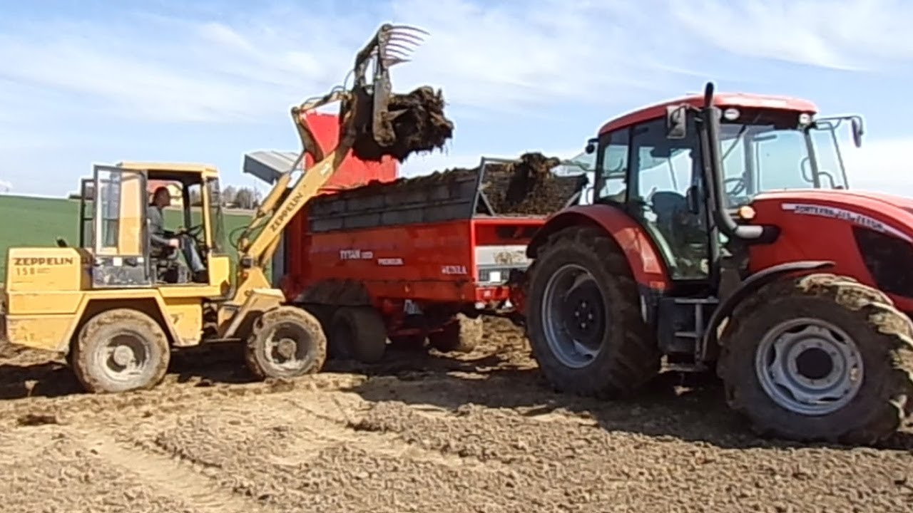 Rozrzucanie obornika nowym nabytkiem| Zetor Forterra 115+Unia Tytan 10 Premium+Zeppelin ZL10B