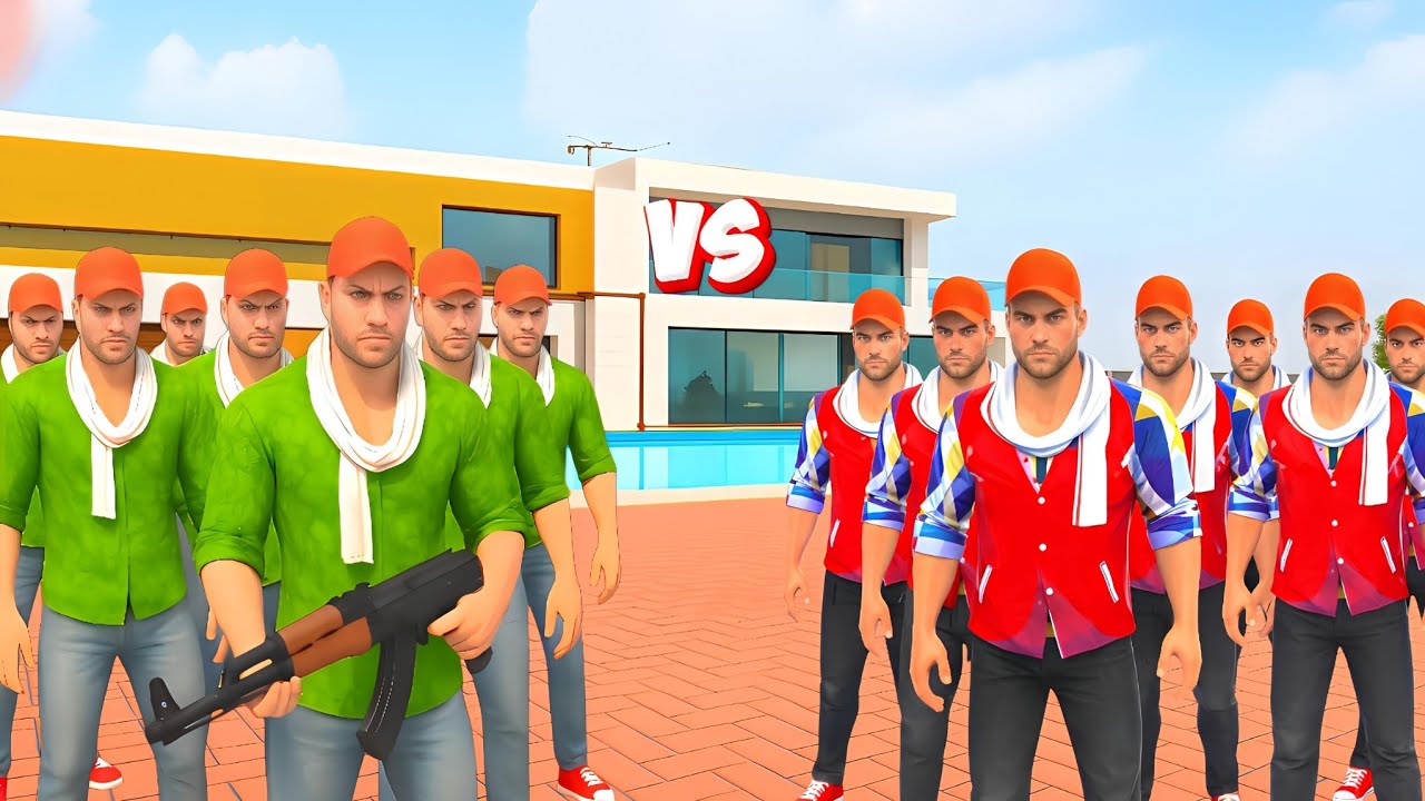 😱 Jack Gang fight with Pink Jack Gang 🔥🤩 Indian Theft Aura Simulator 🔥😱 Aryan Gamerz 
