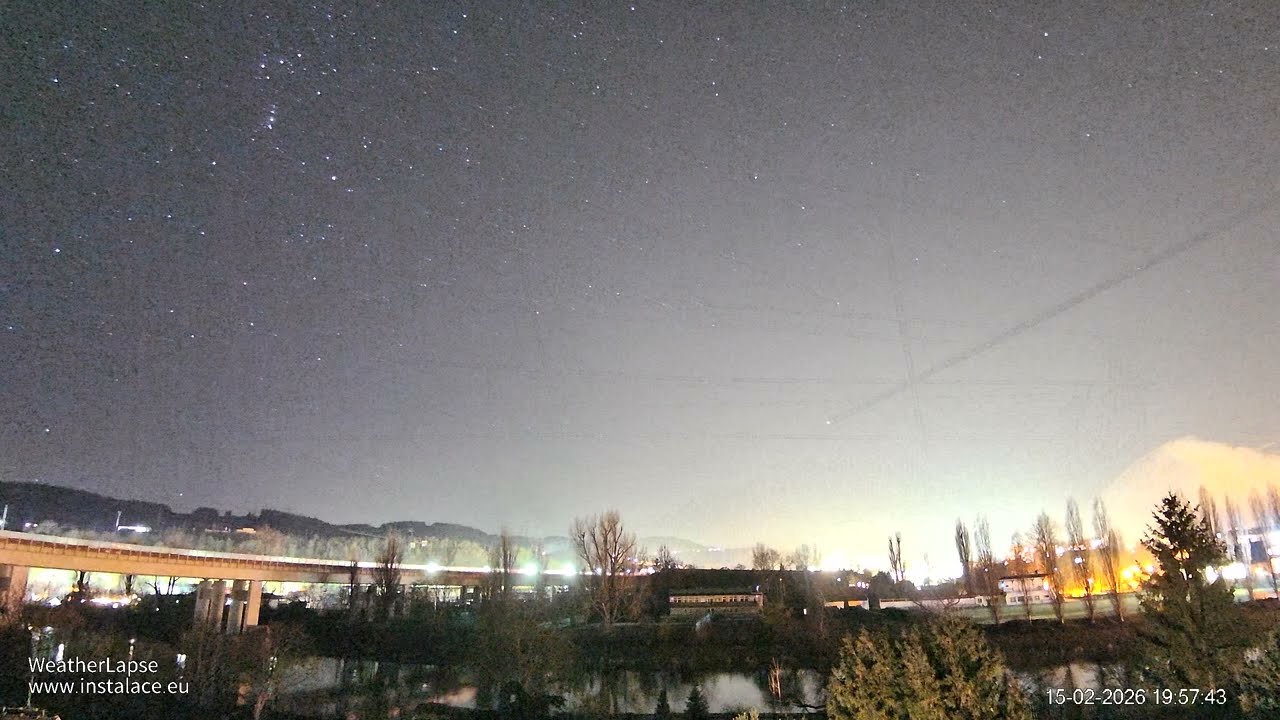 16.2.2026 - Noc - WeatherLapse  - Czech rep. - Beroun