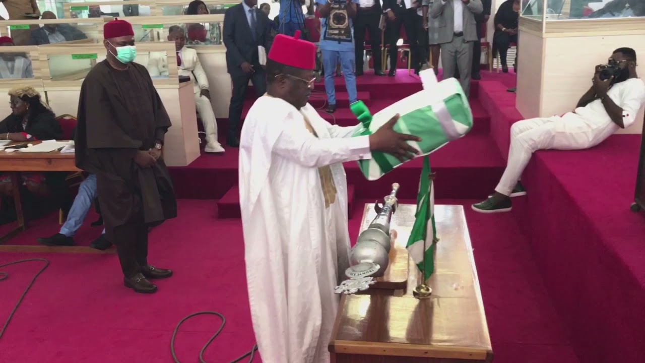 Ebonyi state Governor Dave Umahi presents 2022 budget to the state house of assembly