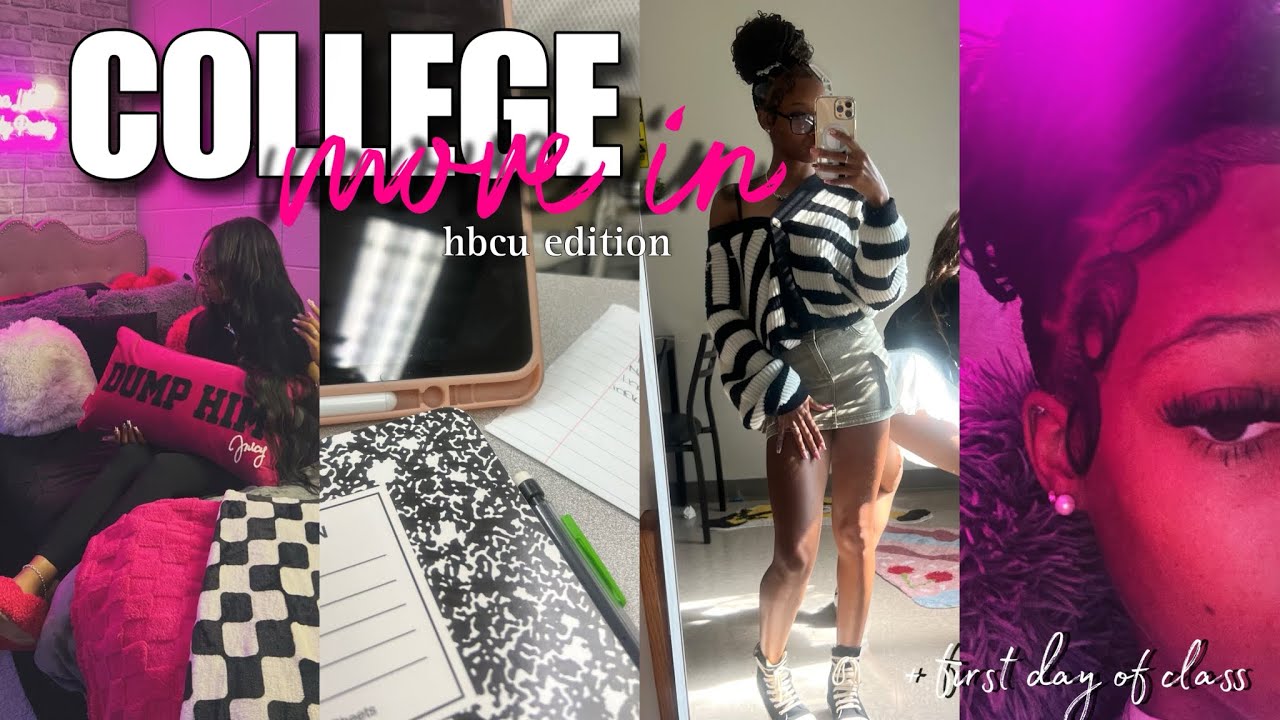 Видеоблог о переезде в колледж HBCU | Распаковка вещей, знакомство с новыми друзьями, первый день...