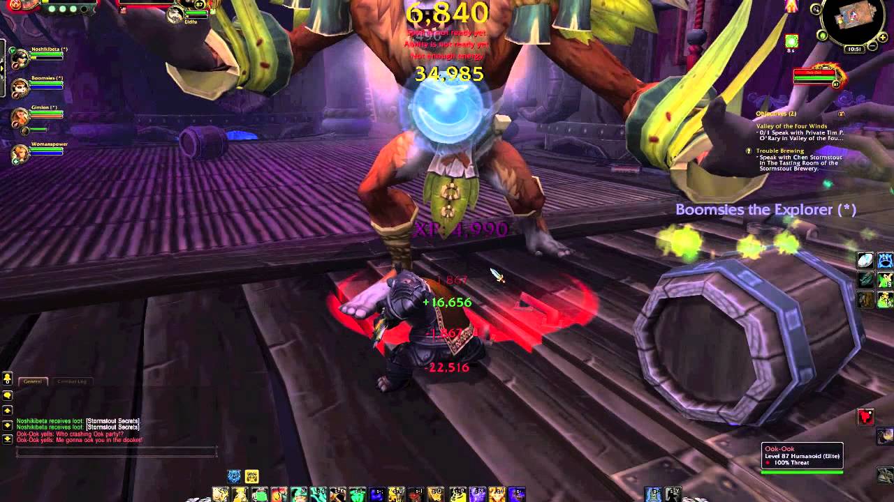 The Guardian Tank: MoP Beta-Monk Instance