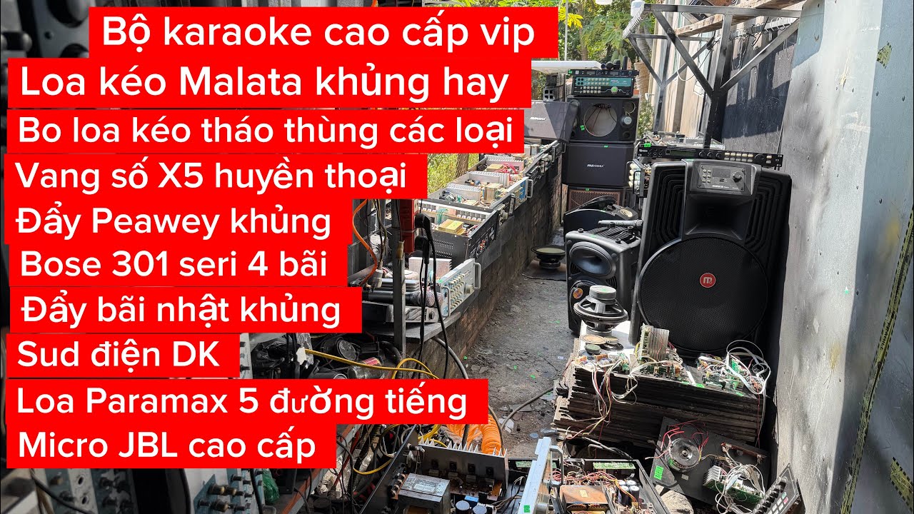 Ampli loa vang micro chuyên karaoke thanh lý rẻ mỗi ngày. Bộ karaoke cao cấp khủng 