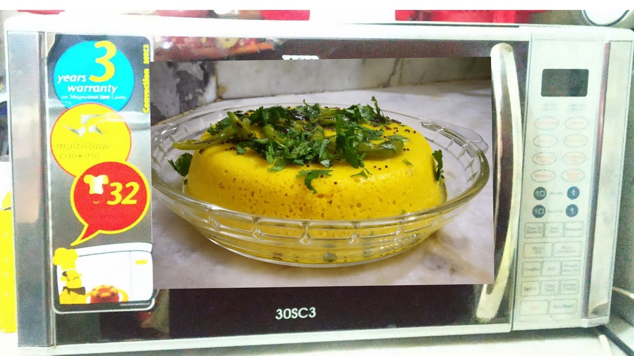 How to make soft and spongy dhokla in IFB microwave oven