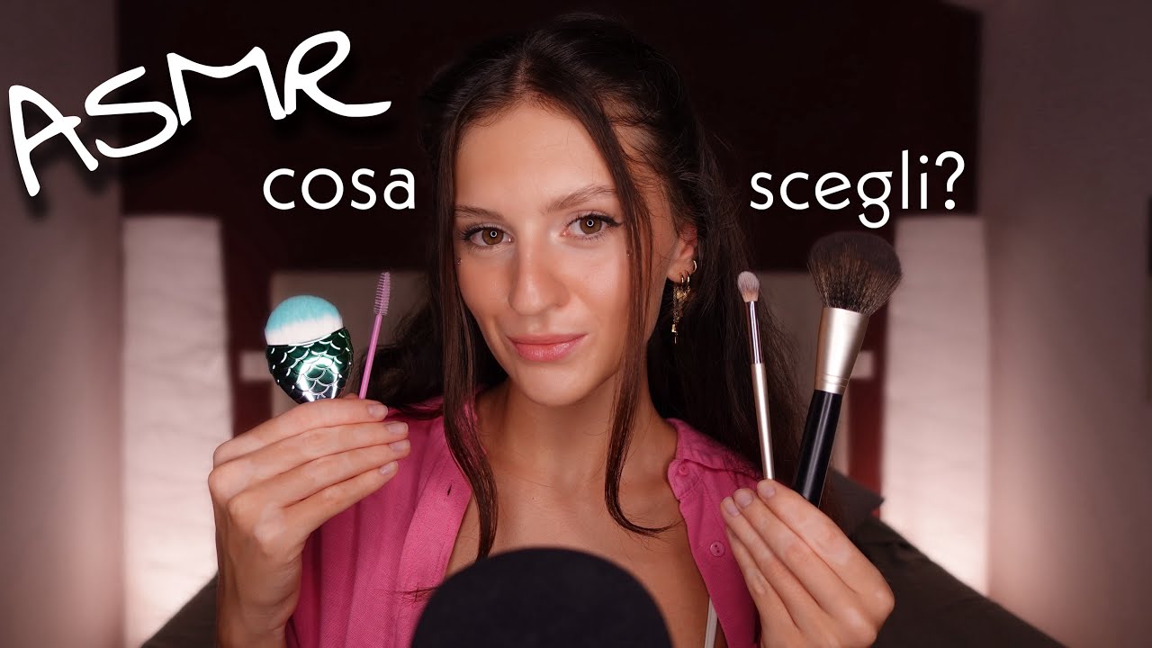 ASMR | Quale Pennello Scegli? 🥰 Mic Brushing, Hand Movements & Mouth Sounds 💤