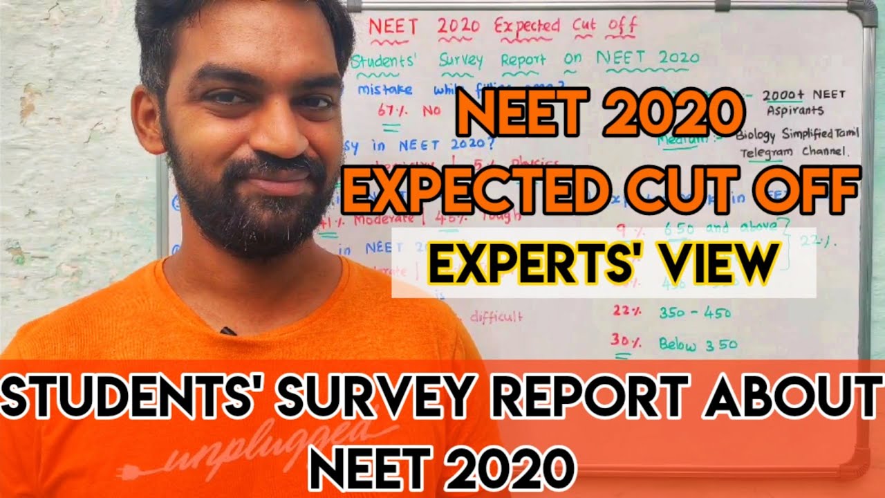 Expected cut off for NEET 2020 | Expert's view | Students survey report | Omg its friday