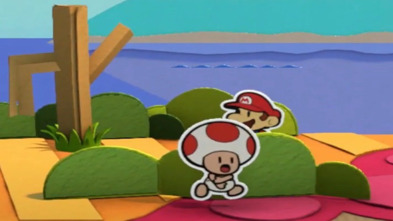 Paper mario color splash but Justice Toad lost his supersuit