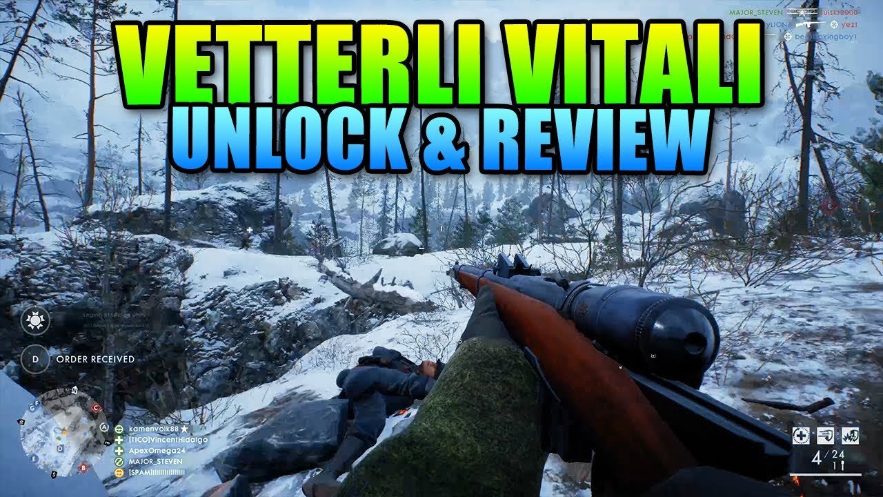 Vetterli Vitali M1870/87 Unlock & Review | Battlefield 1